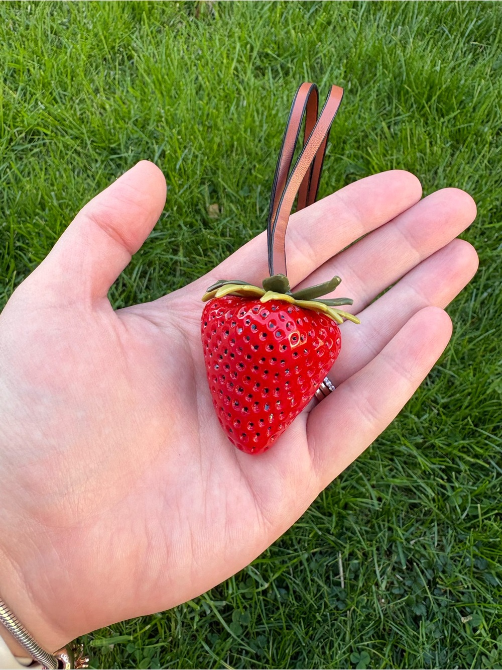 Strawberry Bag Charm- NWOT